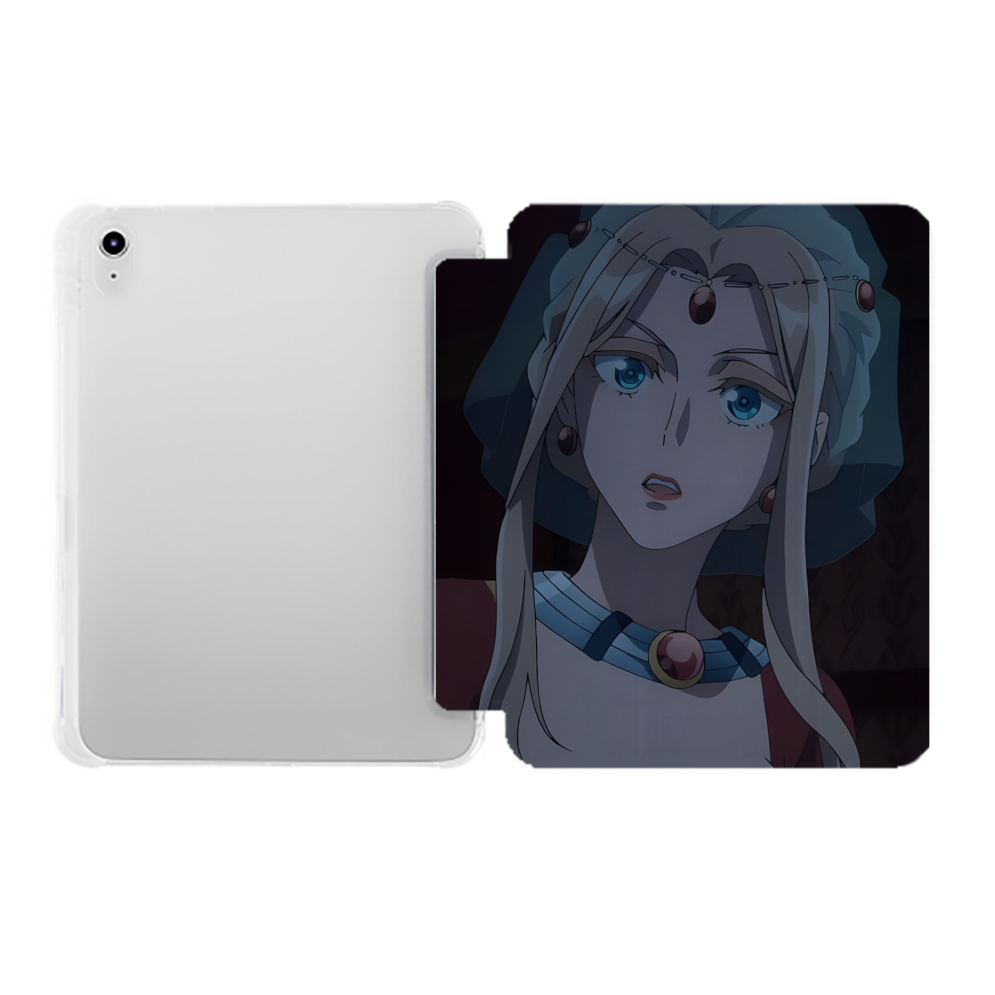 （画像用） 薬屋のひとりごと The Apothecary Diaries IPad ケース ペン収納付き 三つ折りスタンド PUレザー×シリコン 対応機種9.5/10.5/10.9インチ